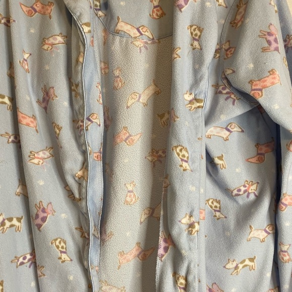 💙Wiener dog fleece pajama jacket💙 - Picture 2 of 6